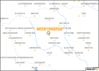 map of Arroyo Hondo