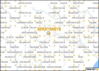 map of Arroyo Hoyo