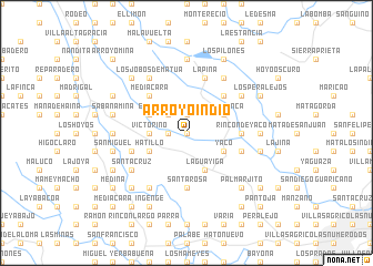 map of Arroyo Indio