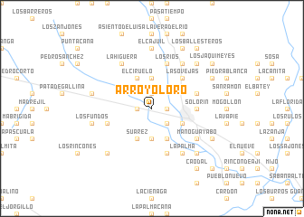 map of Arroyo Loro