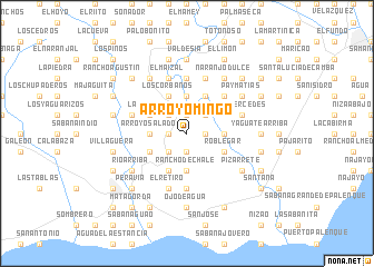 map of Arroyo Mingo