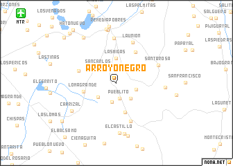 map of Arroyo Negro