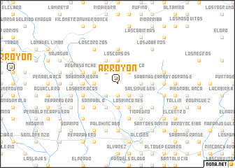 map of Arroyón