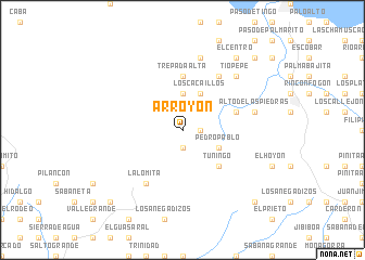 map of Arroyón