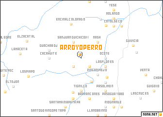 map of Arroyo Perro