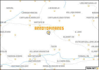 map of Arroyo-Pinares