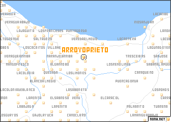 map of Arroyo Prieto