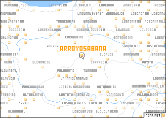 map of Arroyo Sabana