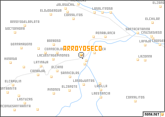 map of Arroyo Seco