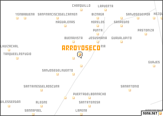 map of Arroyo Seco