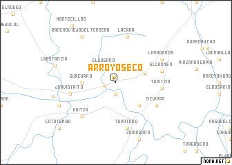 map of Arroyo Seco