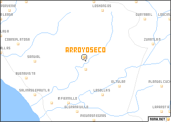 map of Arroyo Seco