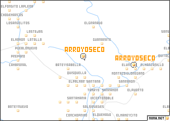 map of Arroyo Seco