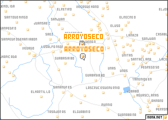 map of Arroyo Seco