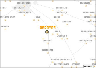 map of Arroyos