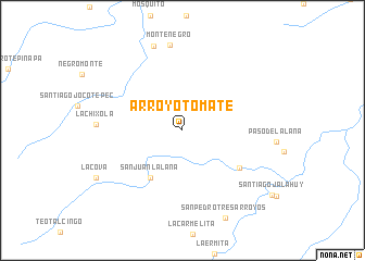 map of Arroyo Tomate