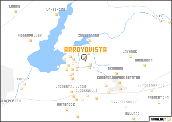 map of Arroyo Vista