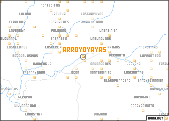 map of Arroyo Yayas