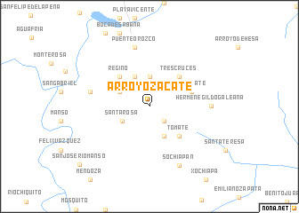 map of Arroyo Zacate