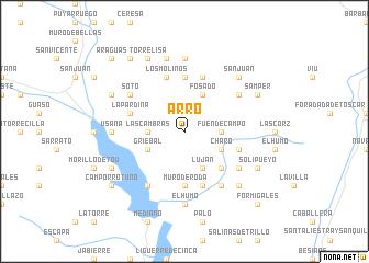 map of Arro