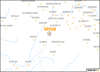 map of Ar Rub‘