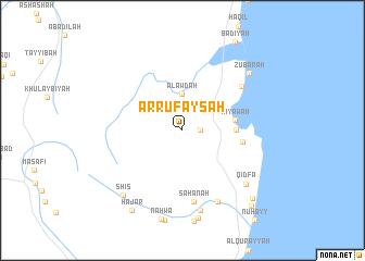map of Ar Rufayşah