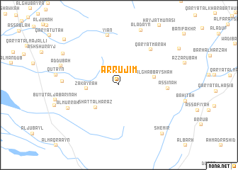 map of Ar Rujīm