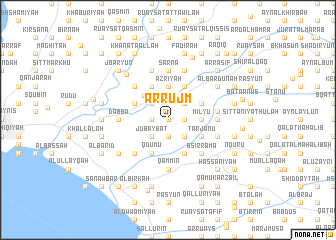 map of Ar Rujm