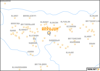 map of Ar Rujum