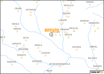 map of Arrune