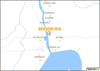 map of Ar Ruşayriş