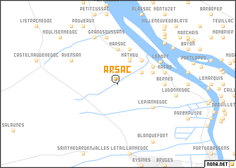 map of Arsac