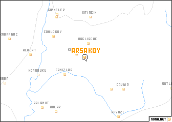 map of Arsaköy