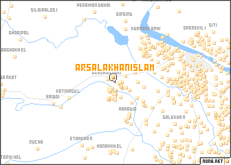 map of Arsala Khān Islām