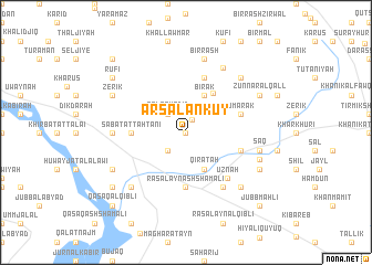 map of Arsalān Kūy