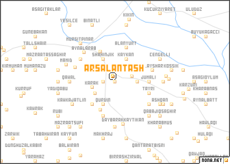 map of Arsalān Ţāsh