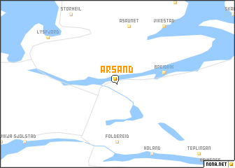 map of Årsand