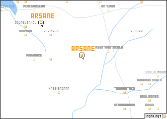 map of Arsane