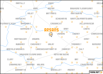 map of Arsans