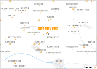 map of Arsen\