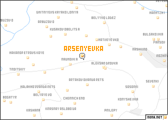 map of Arsen\