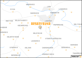 map of Arsen\