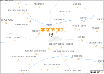 map of Arsen\