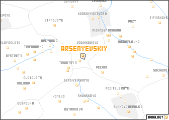 map of Arsen\