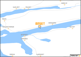 map of Årset