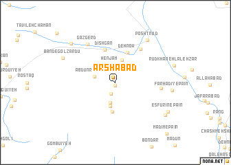 map of ‘Arshābād