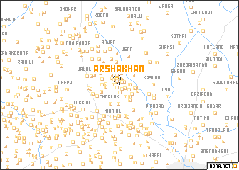 map of Arsha Khān