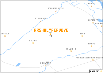 map of Arshaly Pervoye
