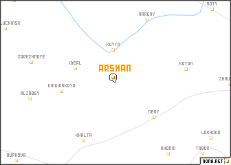 map of Arshan