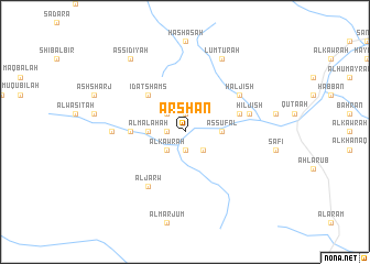 map of ‘Arshān